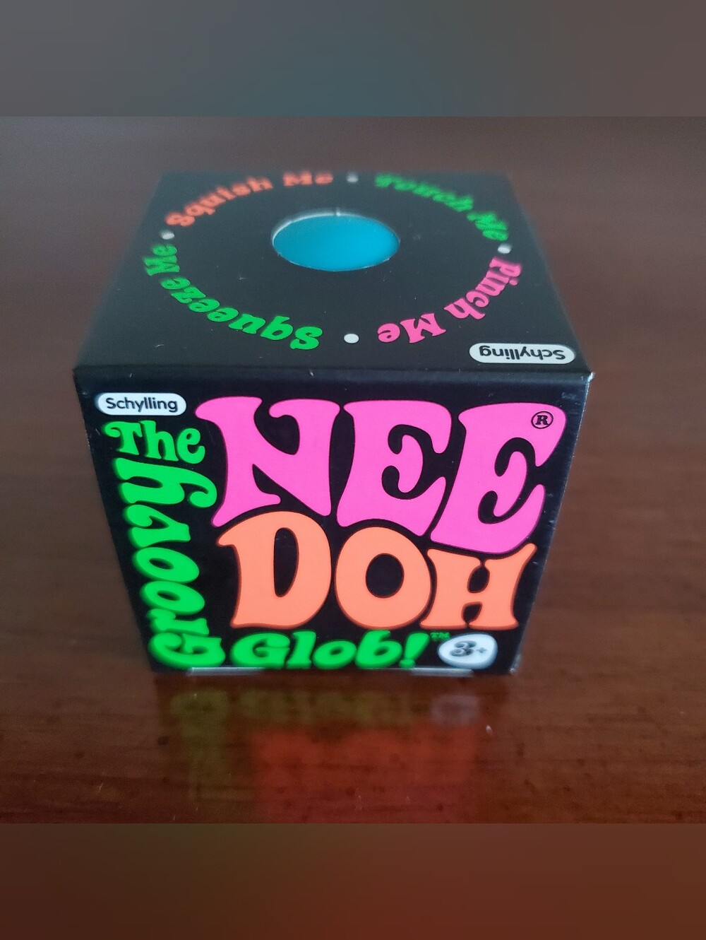 Schylling NEEDOH The Groovy Glob Classic, Squishy, Stress Ball, Blue New